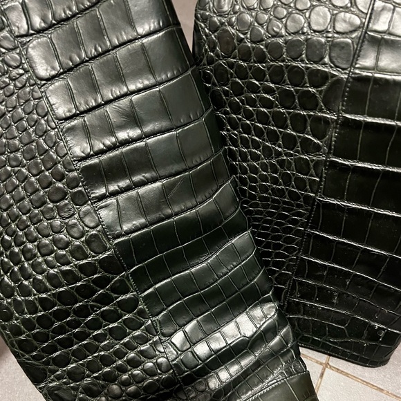 Toral crocodile dark green boots - Picture 5 of 6